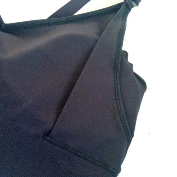 Reebok Studio Maternity Nursing Sports Bra Medium Support Removable Pads Black S - Picture 14 of 14